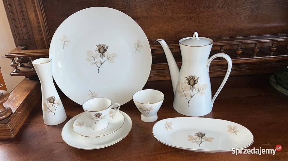 Wyższy wazon Rosenthal Schattenrose Form 2000 pomorskie Gdańsk