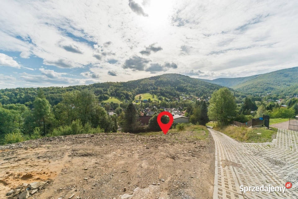 Widokowa działka budowlana 1127 m Bystra Śląska budowlana