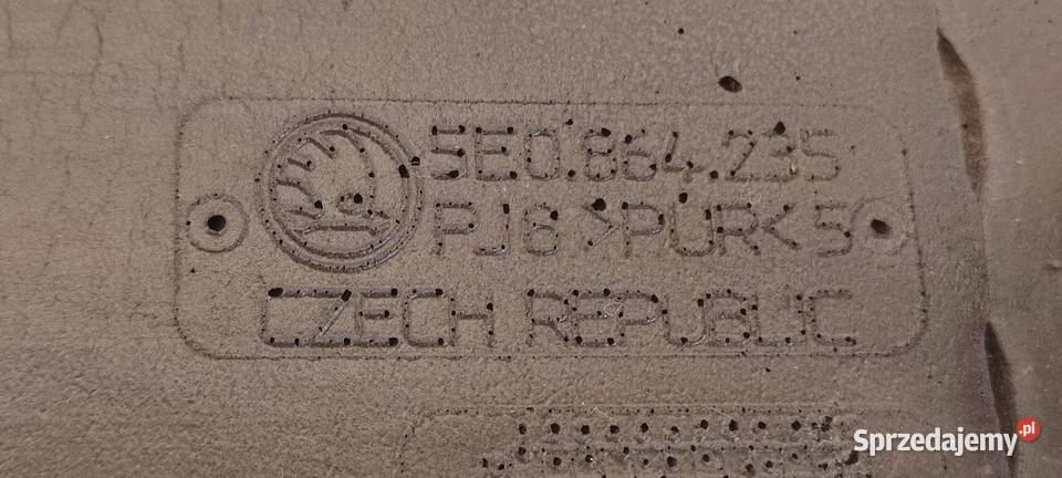 SKODA OCTAVIA III WYGŁUSZENIE BŁOTNIKA LEWE osobowe