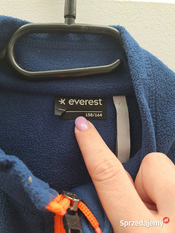 Ciepły polar Everest z pomarańczowym suwakiem Odzież sportowa