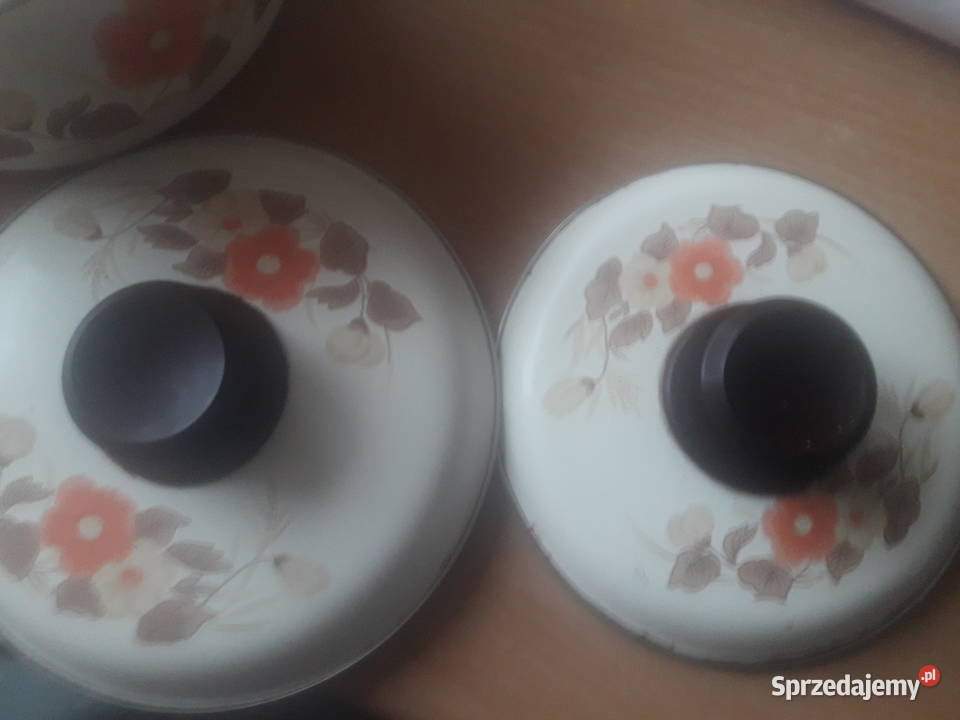 Garnki i patelnia emaliowane Miechów