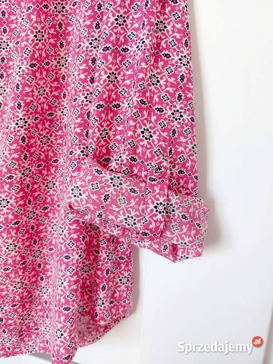 Bluzka L 40 TU różowa kwiaty wiskozowa Warszawa