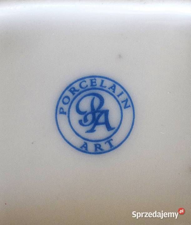Porcelanowa miniaturka wazy z talerzykiem kujawsko-pomorskie Chełmno sprzedam