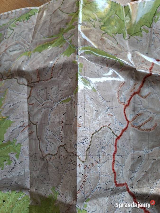 Gruzja Trekking Maps 15000 Omalo Pass Abano Mt Rok wydania 2018 Kraków sprzedam