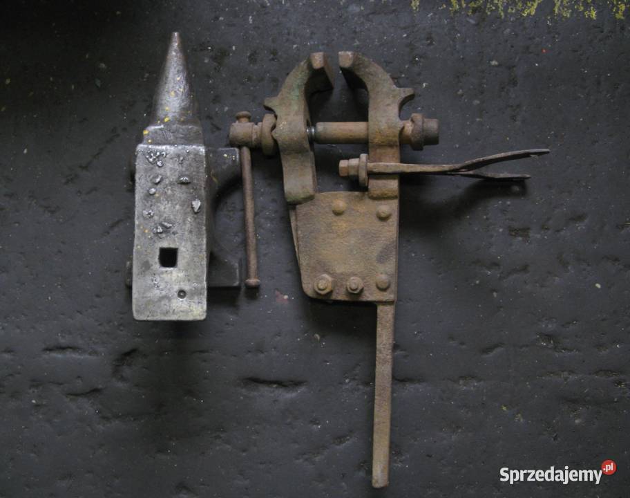 Kowadło kowalskie 48 i imadło kowalskie śląskie Dąbrowa Górnicza