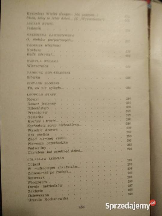 Antologia wierszy polskich stare książki Warszawa sprzedam