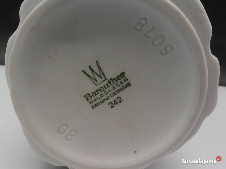 Wazon Bareuther Waldsassen porcelana biskwitowa Raszków
