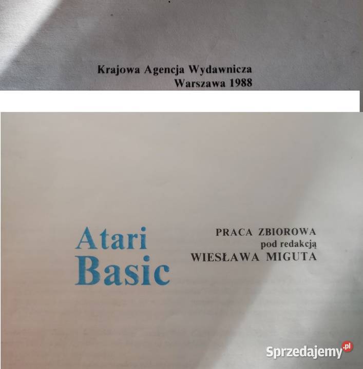 Atari Basic podręcznik język programowania 1987 Kielce