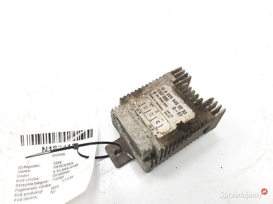 MODUŁ MERCEDES A KLASA W168 A0255453232 Lipno
