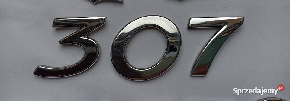 napis emblemat Peugeot 307 osobowe Pozostałe Lipno