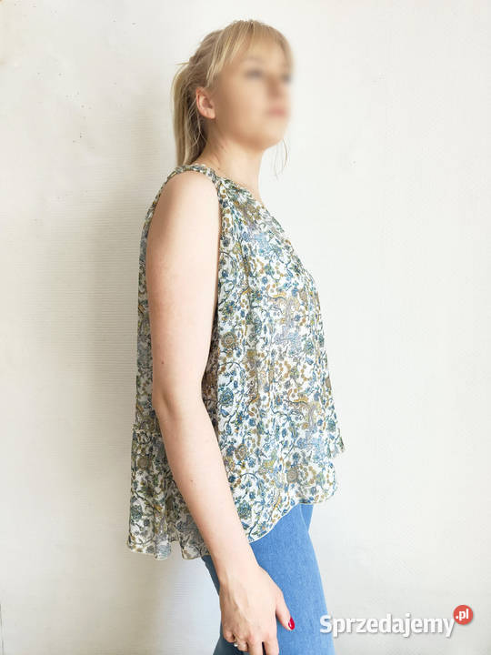 Boho koszulka bluzka top Zara M 38 orientalny Szczecin