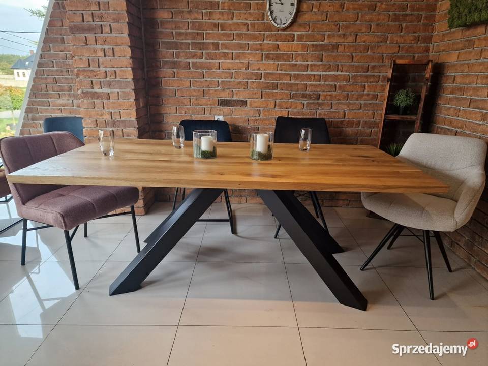 stół dębowy lity dąb 230x100 premium producent 76cm Stoły Zimnowoda