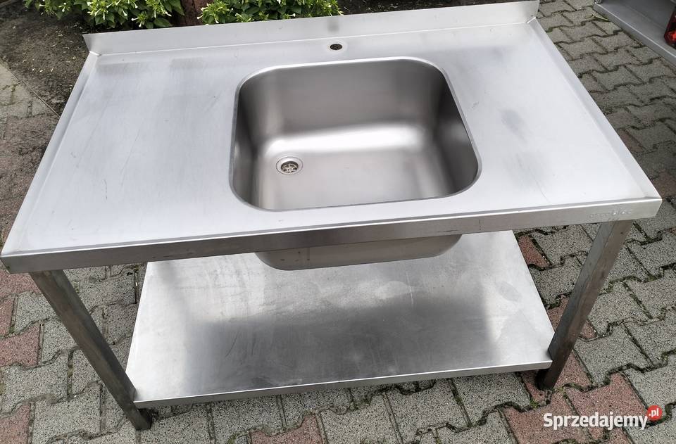 Zlew 1komorowy gastronomiczny 120x70x85 z połką Słupia Kapitulna