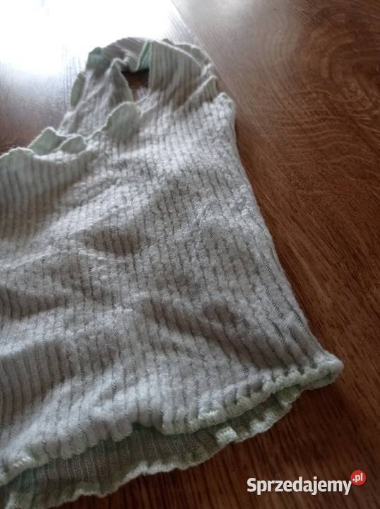 Miętowy crop top podlaskie Hajnówka