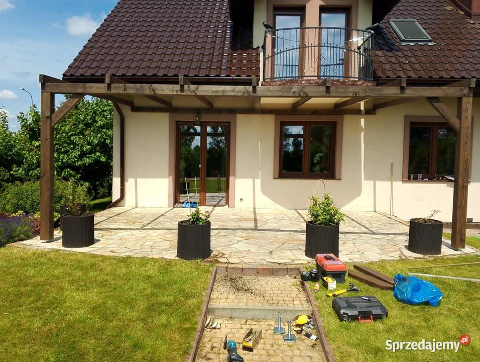Zadaszenie tarasu 5x3 pergola tarasowa taras dolnośląskie Wrocław