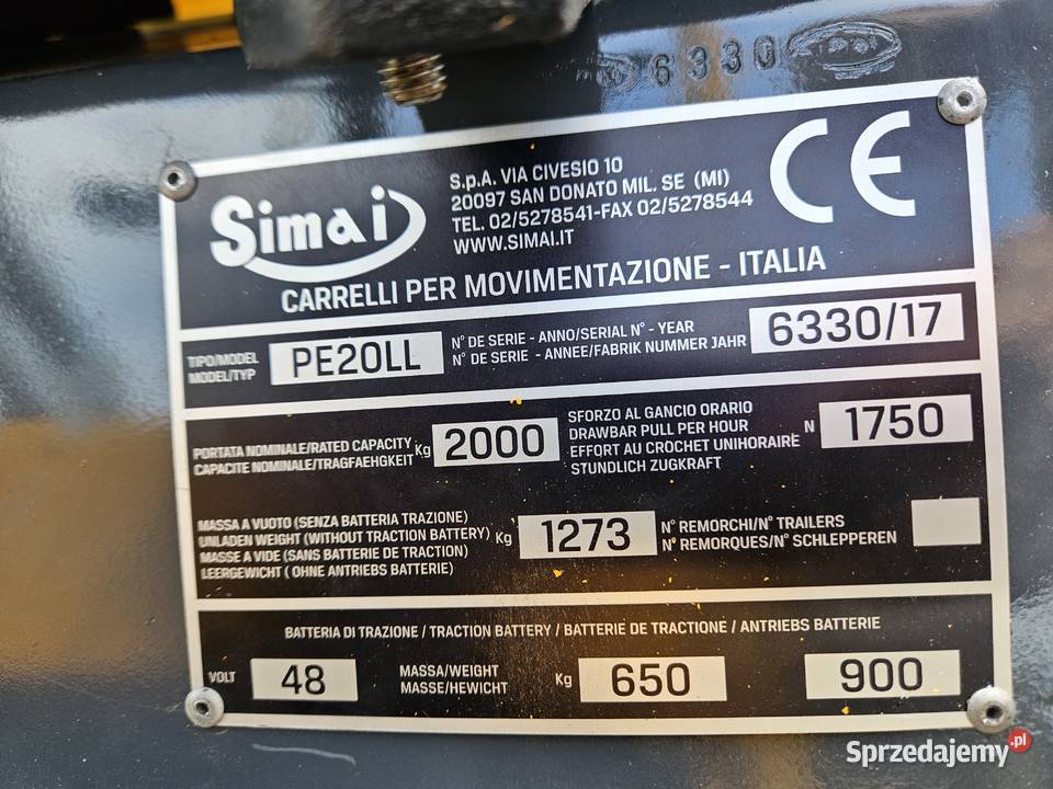 Simai wózek platformowy elektryczny Motoryzacja Wrocław