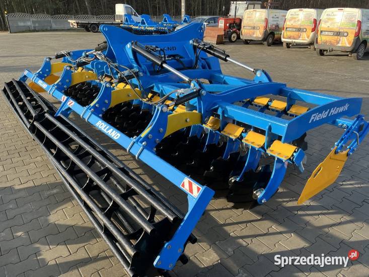 Brona talerzowa Rolland hydraulicznie składana nieuszkodzony Maszyny rolnicze Zambrów