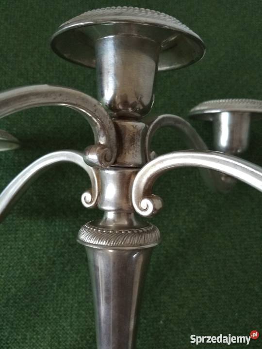 Świecznik srebrzony Pozostałe Ropa