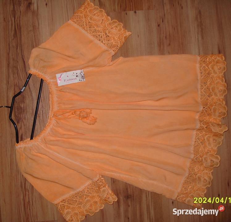 FASHION pomarańczowa hiszpanka hafty Nowa LXL Rawicz