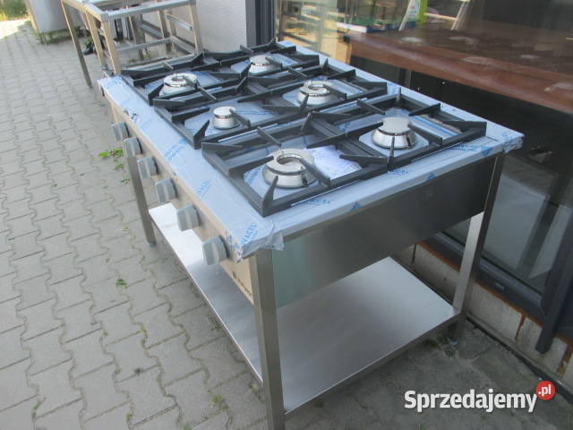 Kuchnia gazowa 6palnikowa 900 mm 365 kW