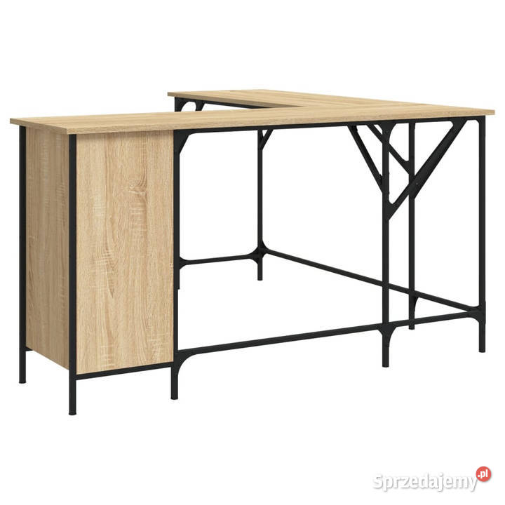 Biurko dąb sonoma 141x141x75 materiał Warszawa