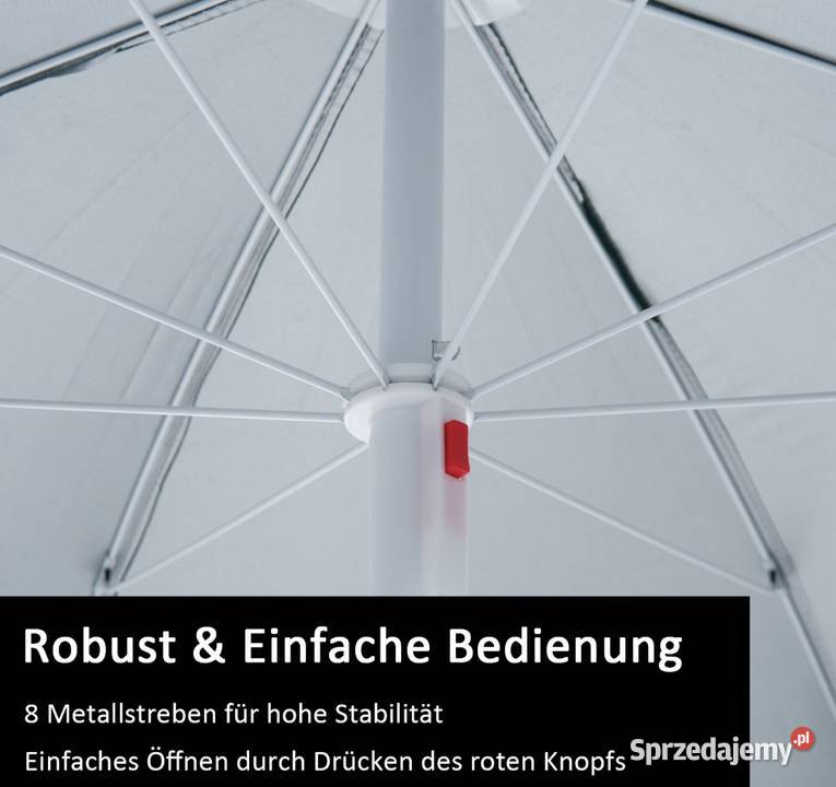 Parasol przeciwsłoneczny plażowy Brzesko