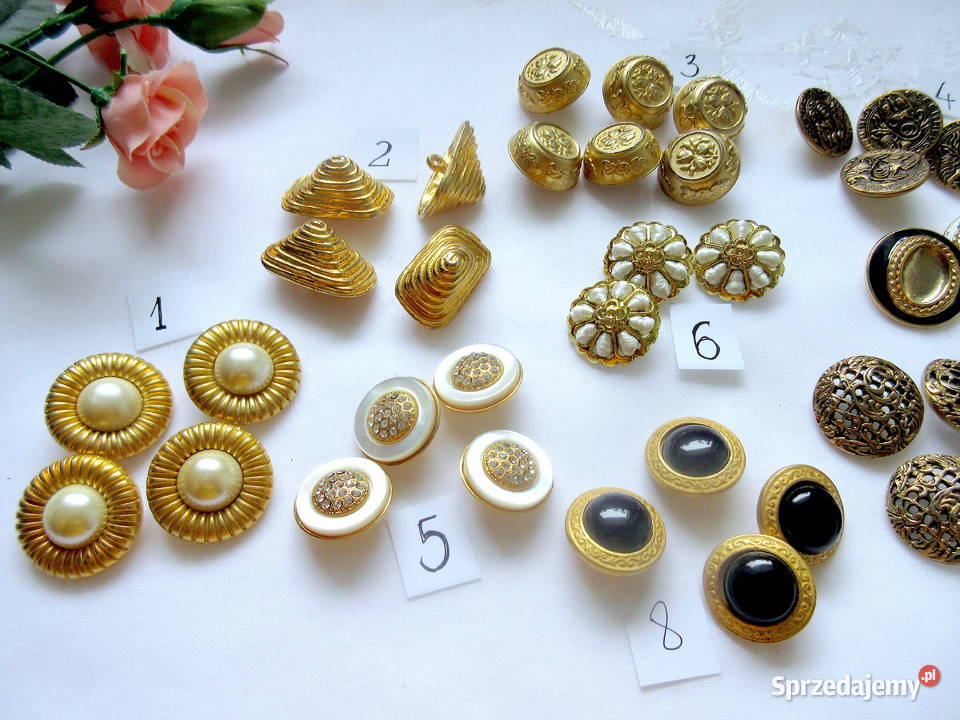 Guziki ozdobne metalowe Straszydle