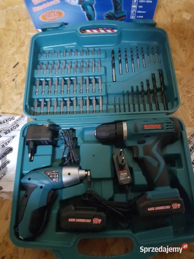 WKRĘTARKA BOXER BX173 WALIZKA 18v 36 v dwie