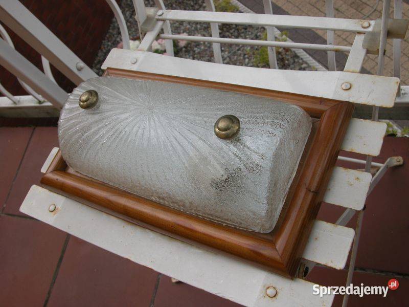 kinkiet plafon drewno i szkło lubuskie Gorzów Wielkopolski