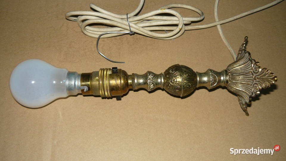 Lampka na stolik vintage lampa retro stołowa na