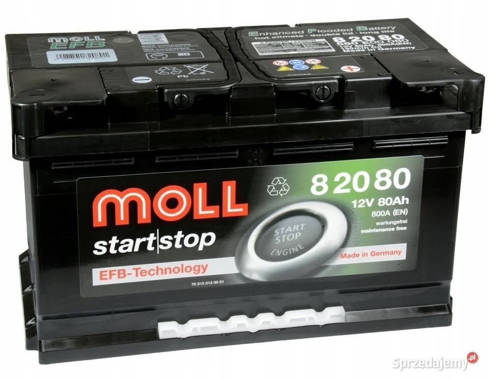 Akumulator Moll StartStop EFB 80Ah 800A Radom sprzedam