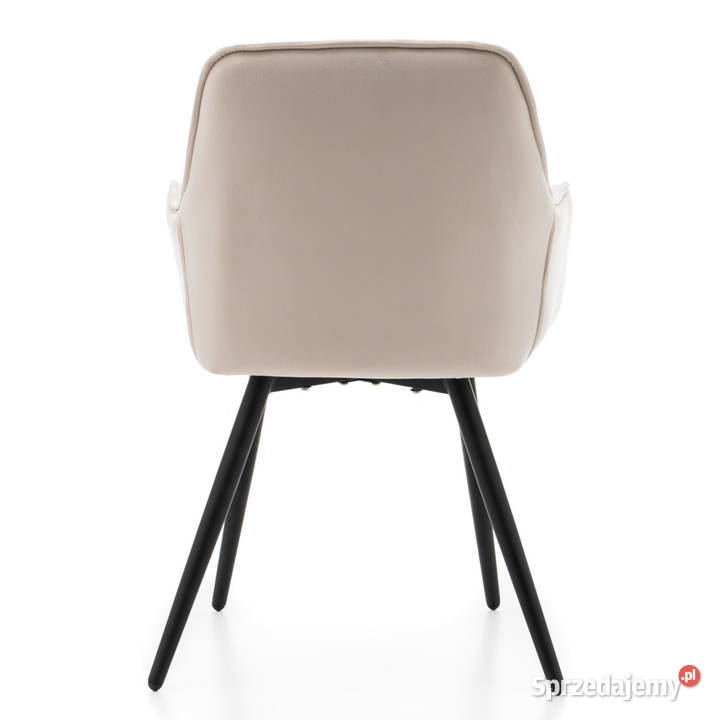 Beżowe Krzesło Tapicerowane Siena Wysyłka 24H wielkopolskie Tarchały Małe