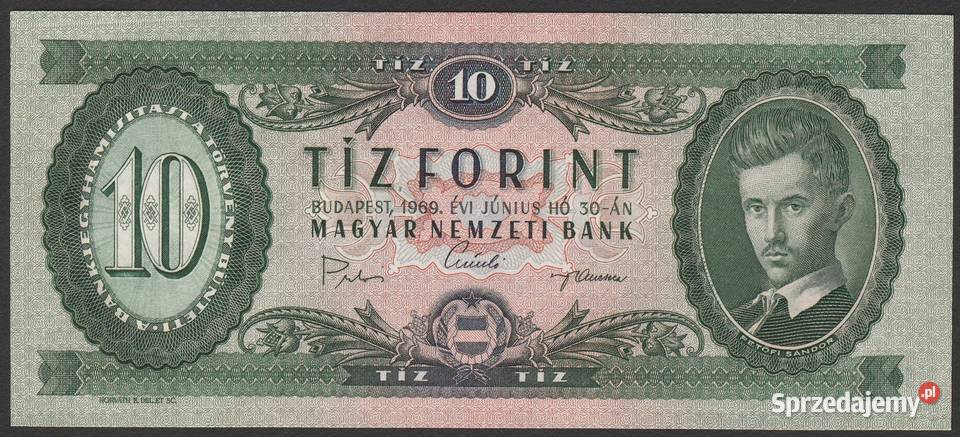WĘGRY 10 FORINT 1969 UNC Numizmatyka łódzkie Łódź