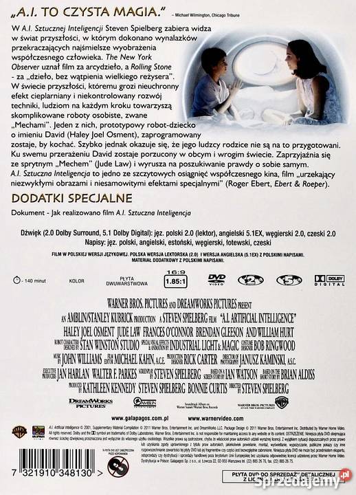 AI SZTUCZNA INTELIGENCJA JUDE LAW PREMIUM lektor Kalisz sprzedam