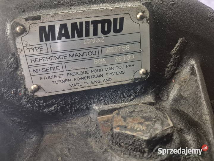 Skrzynia biegów z przekładnią kątową MANITOU MT śląskie
