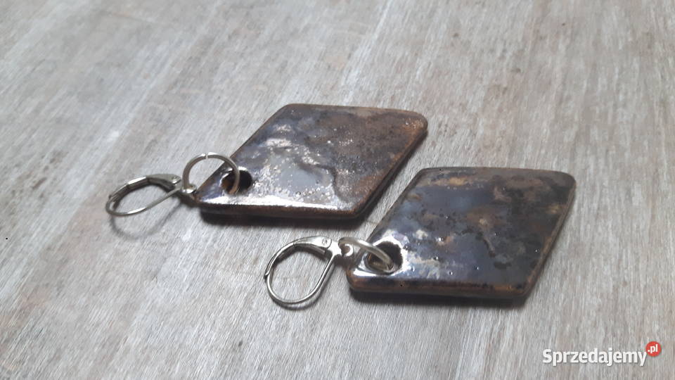 Kolczyki ceramiczne ręcznie wykonane Otwock