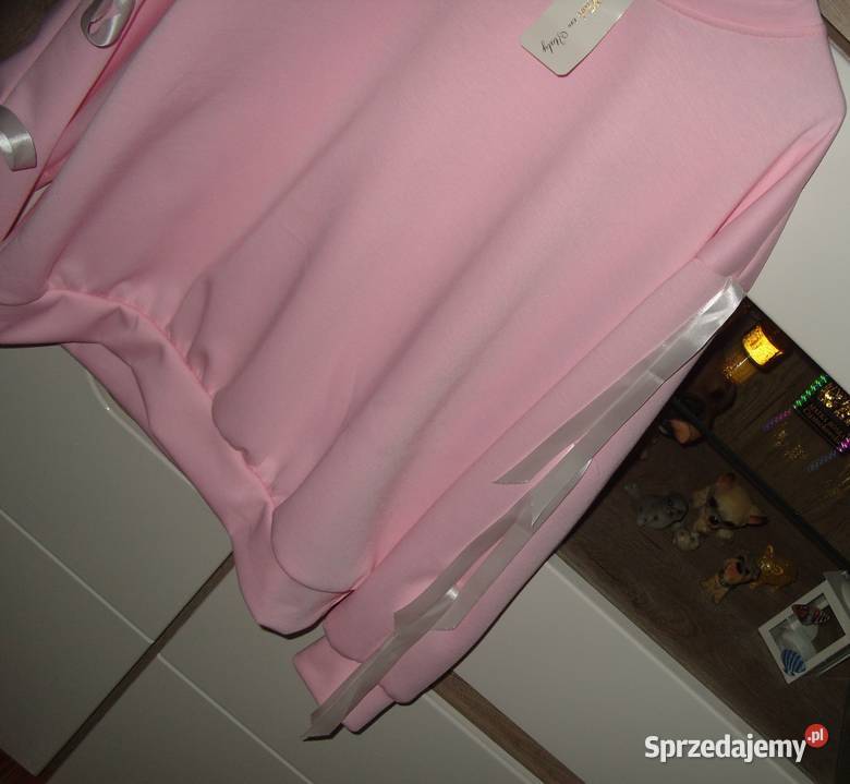Cukierkowa bluza masełko kokardki r ML Rozmiar 40(L)