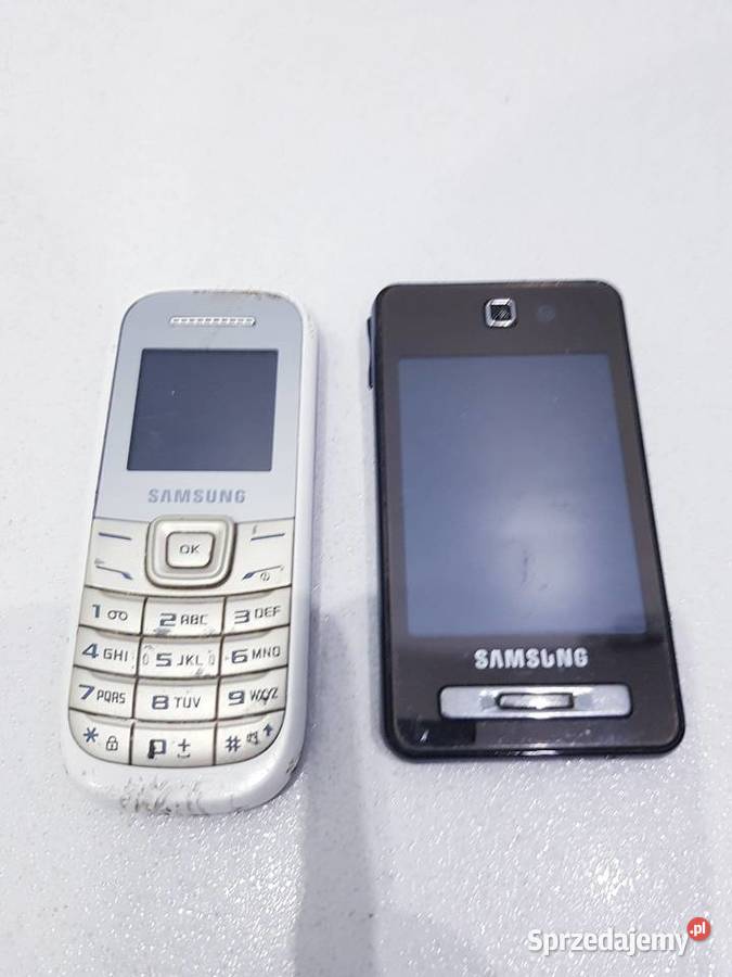 Zestaw starych uszkodzonych telefonów na części Dąbrowa Górnicza