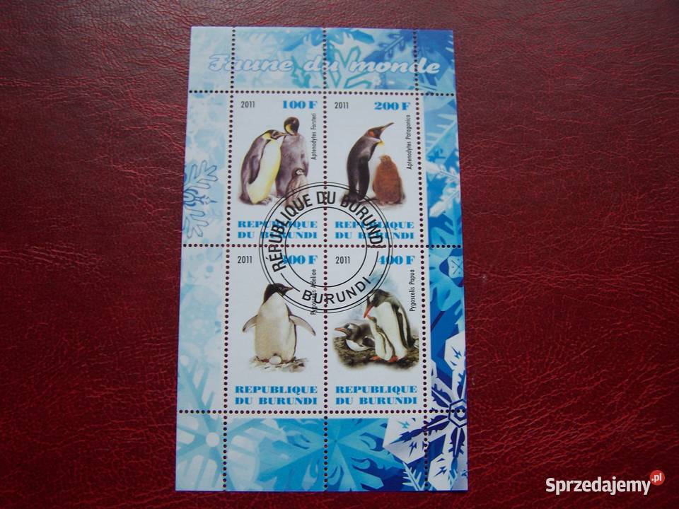 Burundii 2011 CTO Fauna Pingwiny śląskie Tychy sprzedam