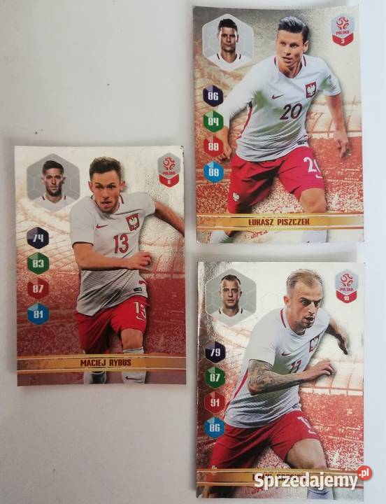 Kolekcja kart z piłkarzami 55 sztuk Warszawa sprzedam