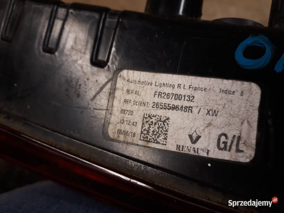 RENAULT MEGANE 4 IV KOMBI LAMPA LEWA TYŁ TYLNA lampy tylne