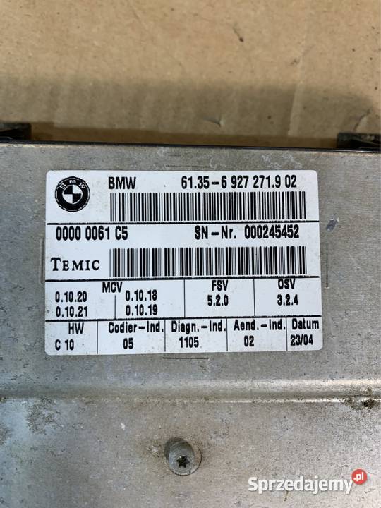 Moduł sterownik fotela 6927271 bmw 5 e60 e61 Szczecin