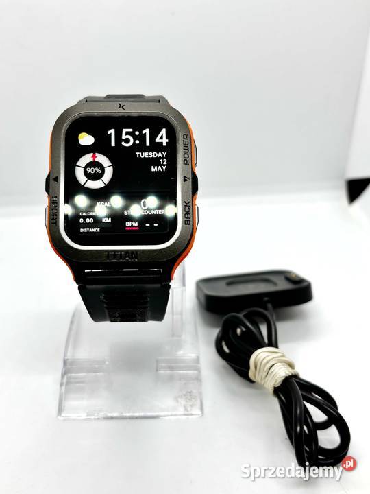 Smartwatch Maxcom FW67 TITAN PRO pomarańczowy Elbląg