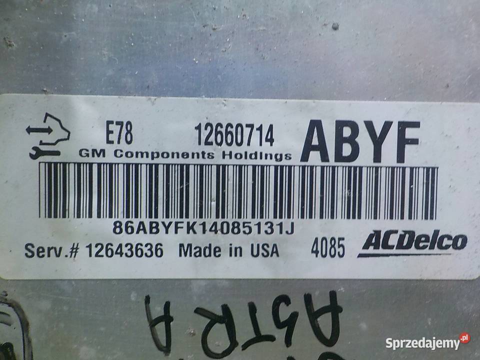 ASTRA J IV LIFT 14 T 14r sterownik komputer osobowe Czujniki i sterowniki Suków