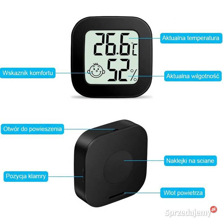 Flintronic Mini Termometr LCD cyfrowy termometr Wrocław sprzedam