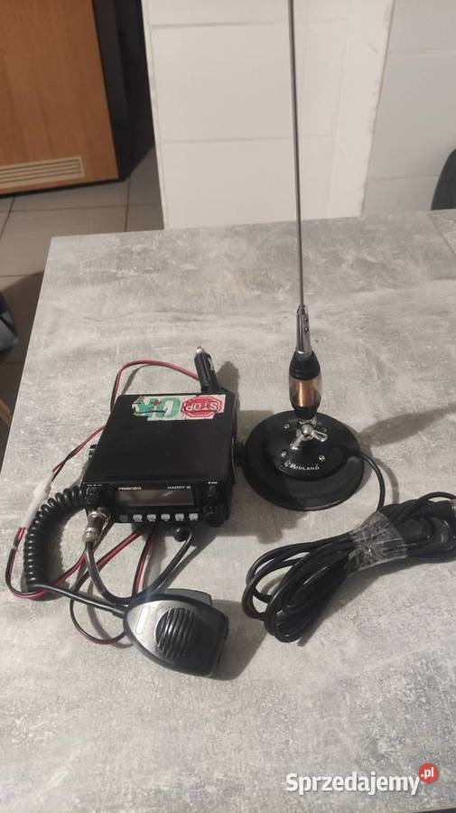 Radio CB President Harry 3 z anteną 120 Midland CB radia lubelskie Werbkowice sprzedam