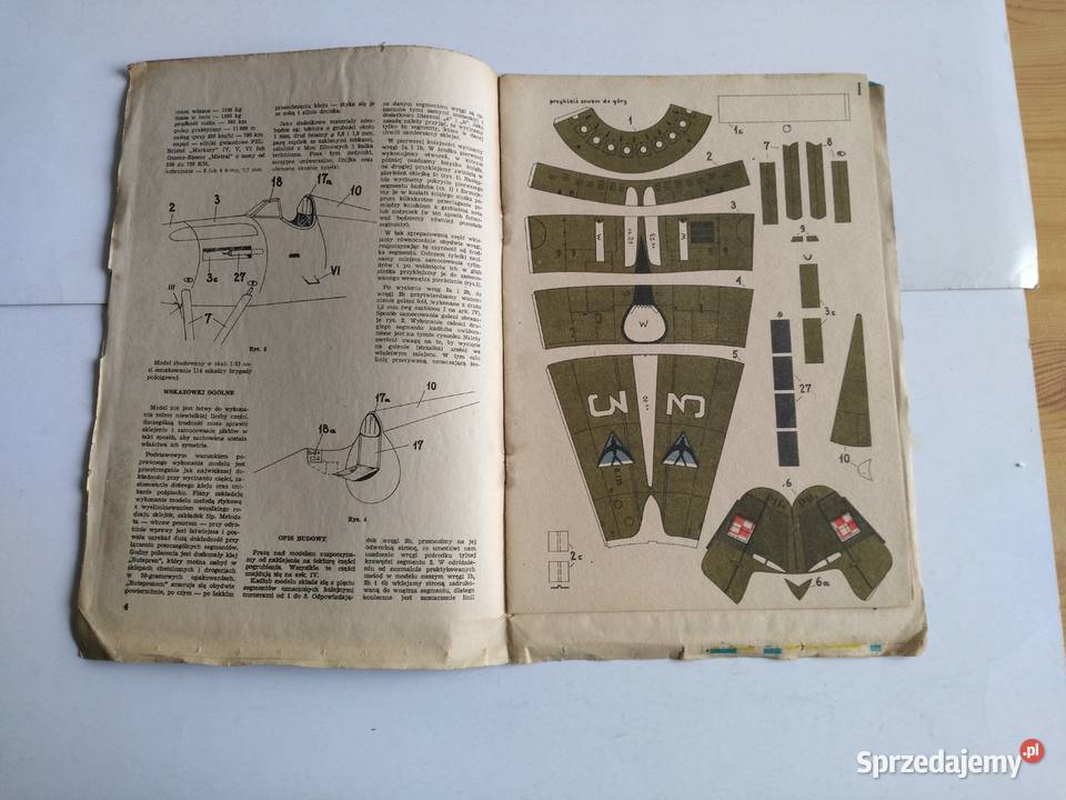 Mały Modelarz 91980 Samolot myśliwski PIIC Dąbrowa Górnicza