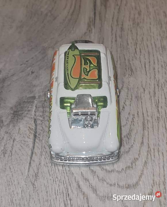 Autko samochód resorak Hot Wheels biało zielony Metal  łódzkie Łódź