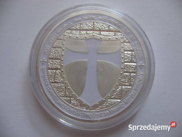 KRZYŻ ZAKON Templariuszy Moneta Medal Numizmat śląskie Sosnowiec