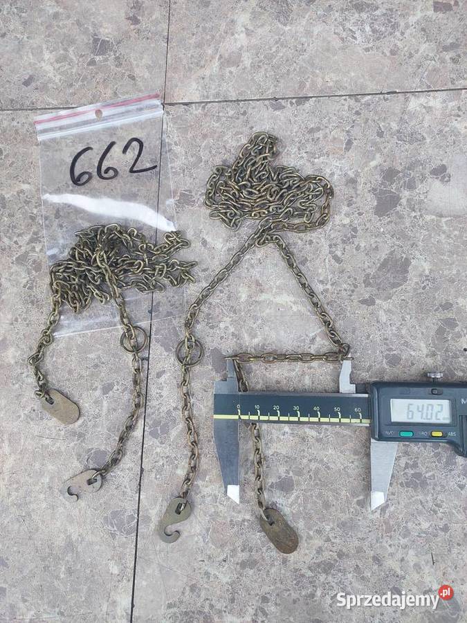 662 Łańcuchy łańcuszki starego zegara ściennego Tczew